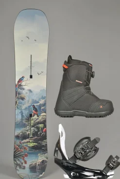 Burton Kids Custom Smalls Snowboardpakke , 10-14 år