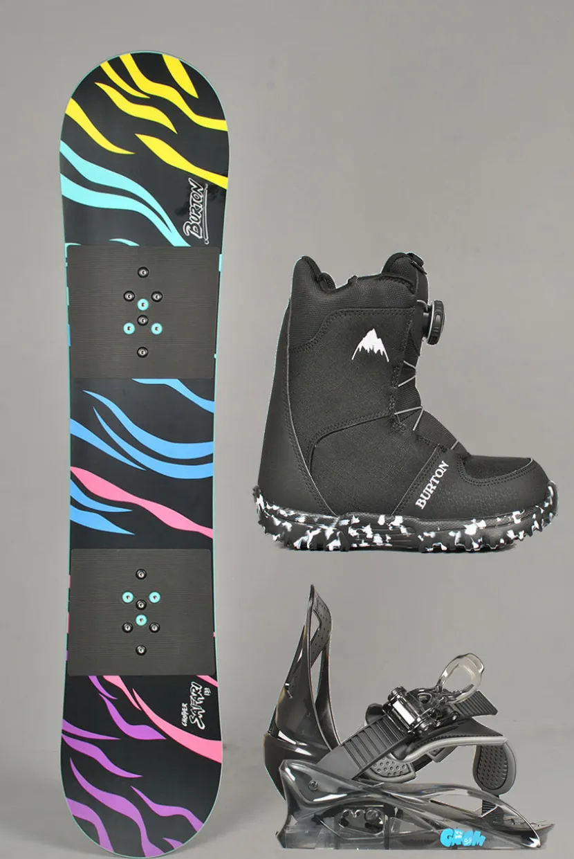 Burton Kids Mini Grom Snowboardpakke 2-6år