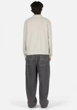 Dime Jacquard Ls Polo