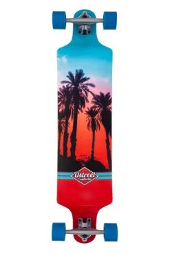 D-Street Longboards Hawaiian Drop Down 39.5 x 9.5 Komplett Longboard