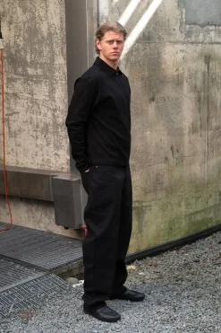 Montage Apparel Script Half Zip Polo