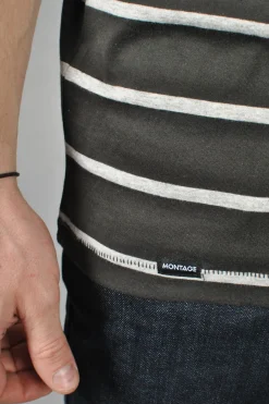 Montage Apparel Stripe Pocket T-shirt