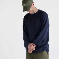 New Balance Numeric Waffle Knit Long Sleeve Henley