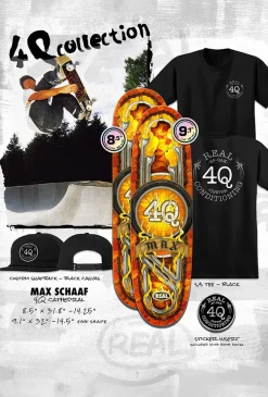 Real Skateboards Max Schaff 4Q Cathedral 9.1