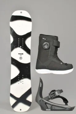 Ride Kids Lowride Snowboardpakke, 4-10 år