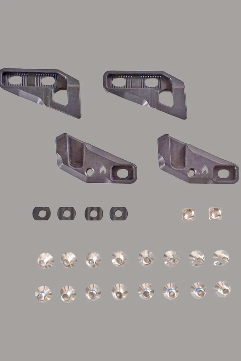 Spark R&D Splitboard Fixie Clips, Through-Mount Black
