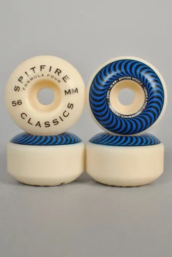 Spitfire Wheels F4 Classic Blue Swirls 56mm 101D