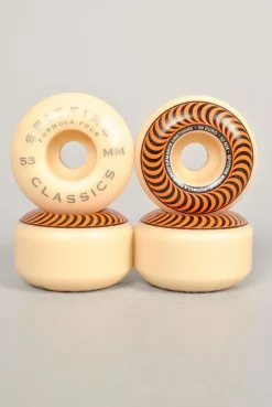 Spitfire Wheels F4 Classic Orange Swirls 53mm 97D